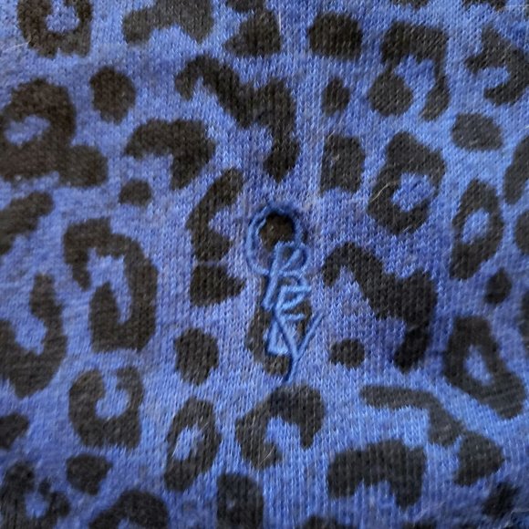 Obey long-sleeved blue leopard print shirt - Picture 4 of 4